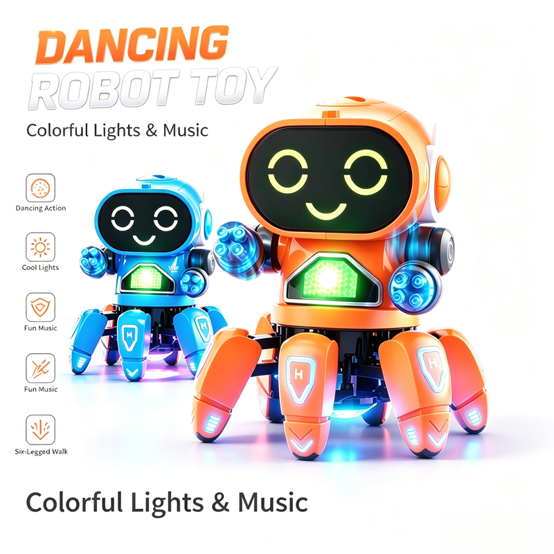 Educational Toys - Robot Poisson à Six Pinces Électrique