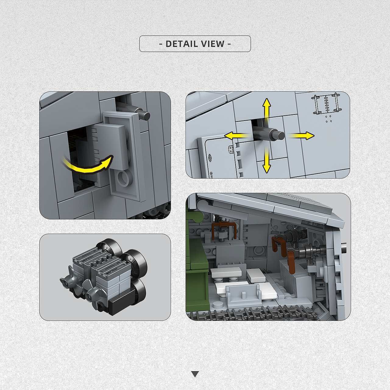920 pièces de blocs de constru - Lego Compatible Military Tank avis et prix